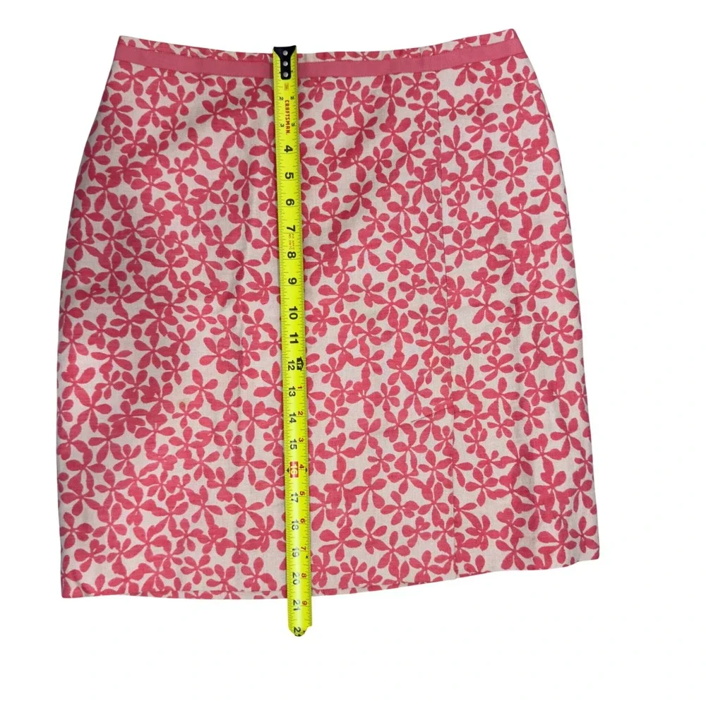 Vintage 2004 J.Crew Floral Pencil‎ Skirt | Preppy Cottagecore Office Wear